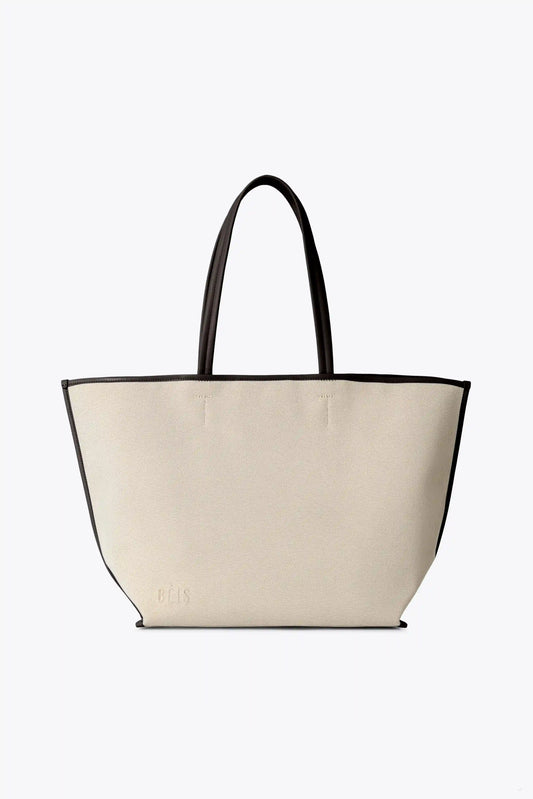 Personalized Canvas and Leather Tote