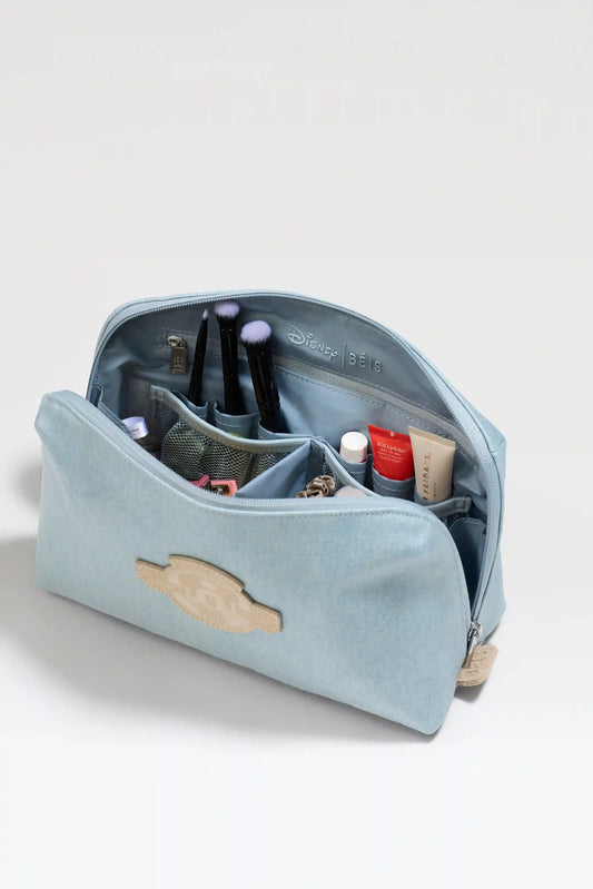 The Disney Medium Cosmetic Pouch in Blue Jeans